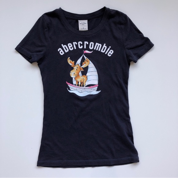 abercrombie kids Other - Abercrombie Kids Girls Moose Sailboat Graphic Tee